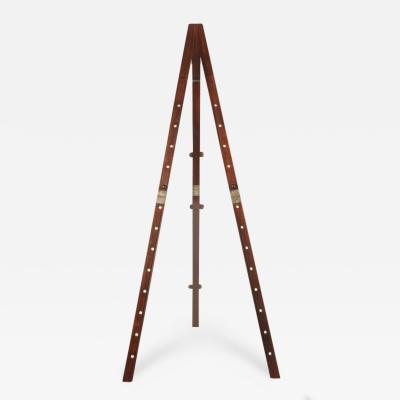 A Victorian mahogany tripod folding campaign easel