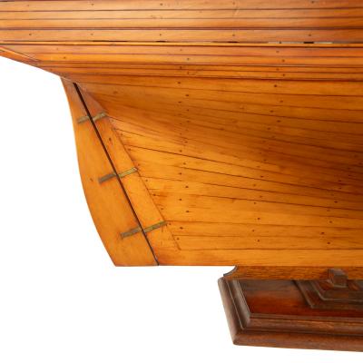 A Victorian shipyard model of a sloop