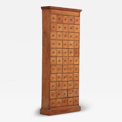A Vintage Pine Apothecary Cabinet Late 19th C Belgium 