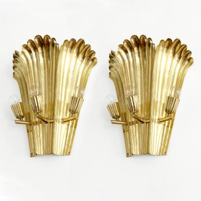 A W Borgh A W BORGH DESIGNED SWEDISH GRACE WALL SCONCES J NK PING 1920S A 