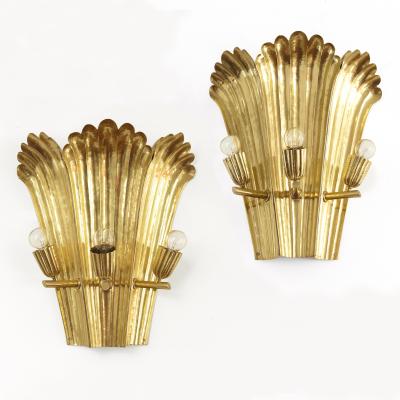 A W Borgh A W BORGH DESIGNED SWEDISH GRACE WALL SCONCES J NK PING 1920S B 