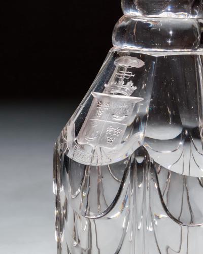 A WILLIAM IV ARMOURIAL CLARET JUG