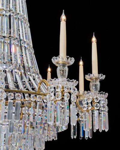 A WILLIAM IV TENT AND WATERFALL CHANDELIER