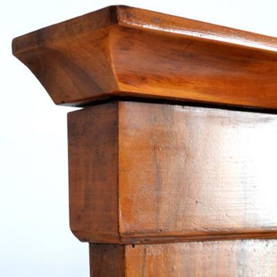 A Walnut Biedermeier Console with Mirror 19th C Germany