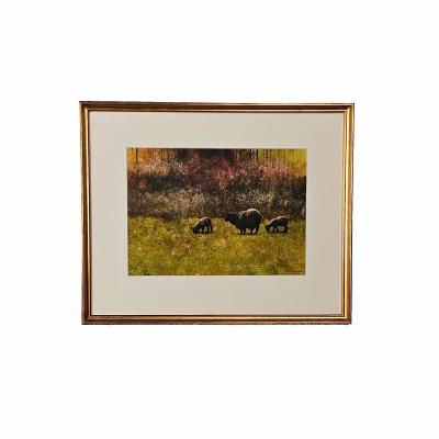 A Watercolor February Offspring by Miguel Dominguez U S A circa 1990