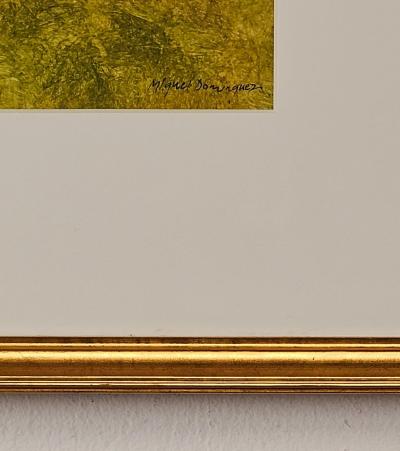 A Watercolor February Offspring by Miguel Dominguez U S A circa 1990