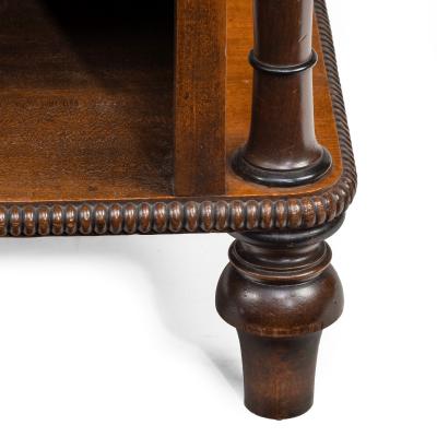 A William IV Mahogany Open Bookcase by Brown and Lamont
