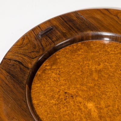 A William IV amboyna and rosewood table jardiniere