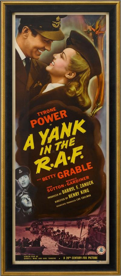 A Yank in the R A F Vintage Movie Poster Circa 1941