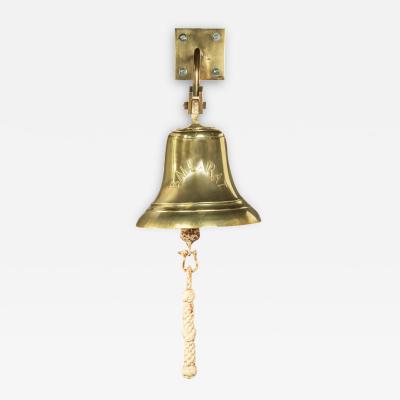 A brass ship s bell from Peninsular Orient liner S S Ballarat