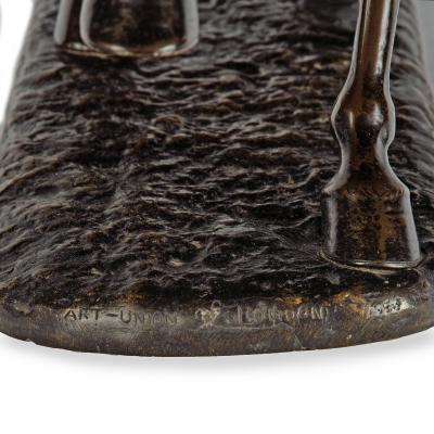 A bronze equestrian portrait of Queen Victoria by Thornycroft