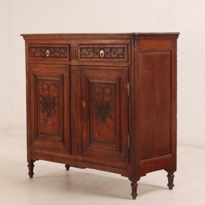 A carved French oak server C 1800 