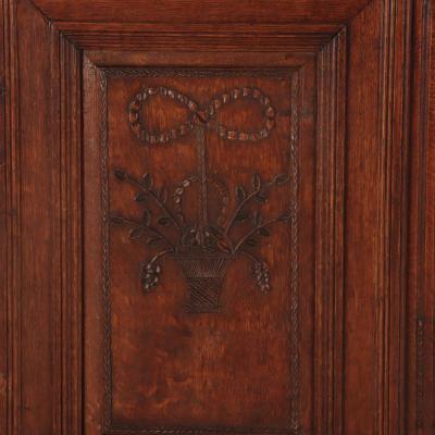 A carved French oak server C 1800 