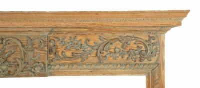 A carved fire surround from Sir Winston Churchill s drawing room