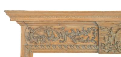 A carved fire surround from Sir Winston Churchill s drawing room
