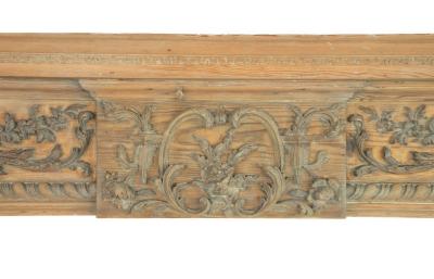 A carved fire surround from Sir Winston Churchill s drawing room
