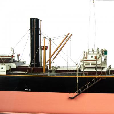 A cased shipyard model of S S Burbridge S S Burcombe 1912