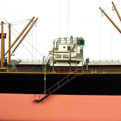 A cased shipyard model of S S Burbridge S S Burcombe 1912