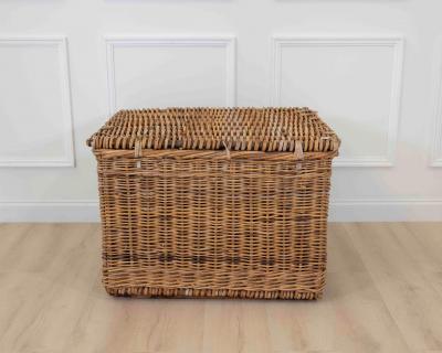A charming English wicker basket dating to circa 1900
