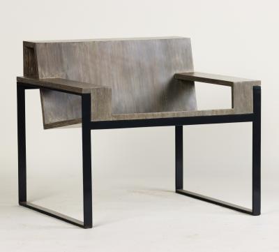 A contemporary Bauhaus inspired armchair 
