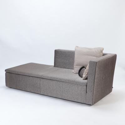A contemporary oversized sofa
