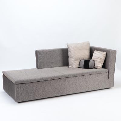 A contemporary oversized sofa