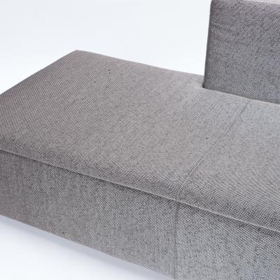 A contemporary oversized sofa