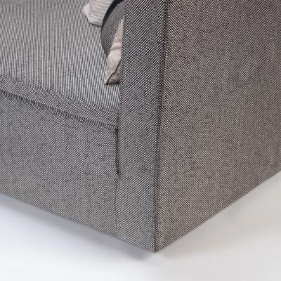 A contemporary oversized sofa