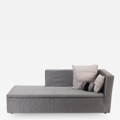 A contemporary oversized sofa