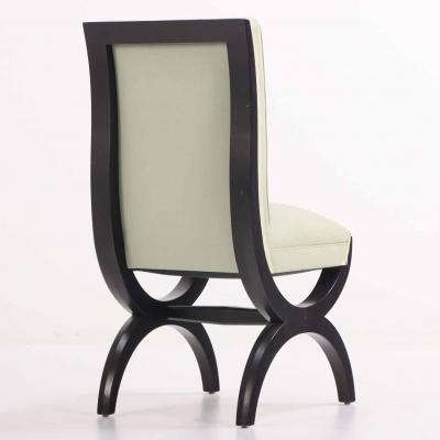 A custom set of 10 Art Deco Style Dining Chairs C 1990s