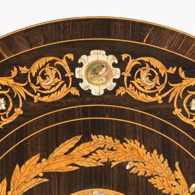 A decorative intarsia roundel in the Renaissance style Giovanni Battista Gatti
