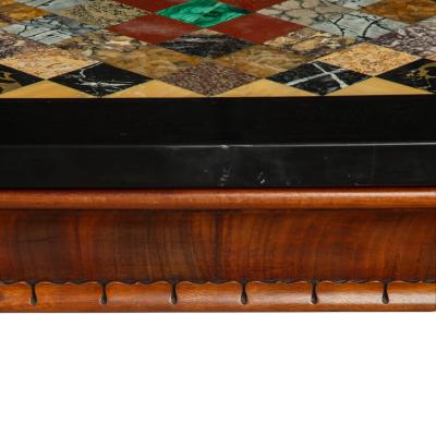 A fine Derbyshire black marble end support specimen table
