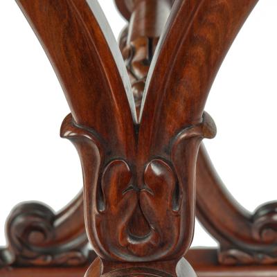 A fine Derbyshire black marble end support specimen table