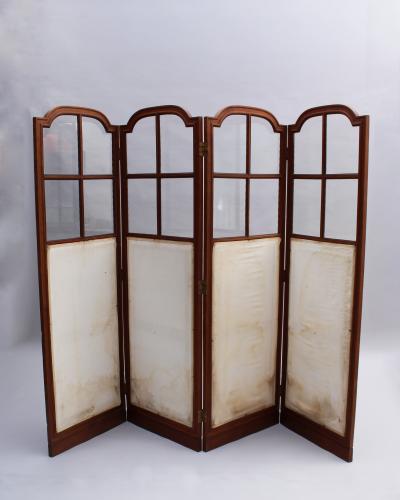 A fine French 1920s 4 Panel Folding Screen Room Divider