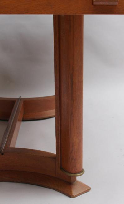 A fine French Art Deco Rectangular Oak Dining Table