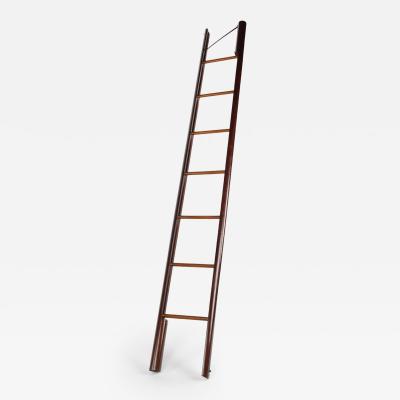 A fine George III mahogany pole ladder