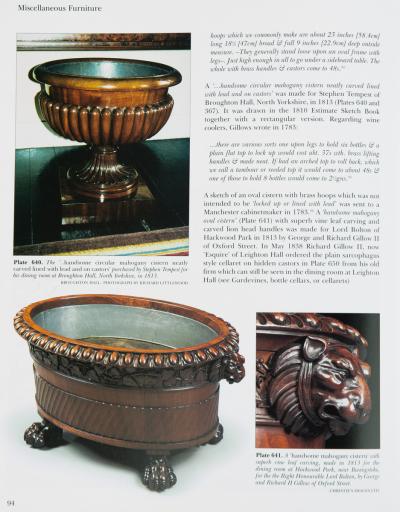 A fine George IV mahogany wine cooler attributed to Gillows
