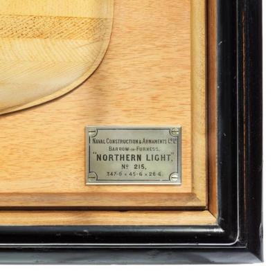 A fine Shipyard half hull model of the NORTHERN LIGHT