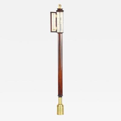 A fine mahogany ship s stick barometer by Dolland Son