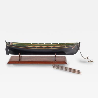 A fine model of Royal Navy ship s rowing gig Bluebell 