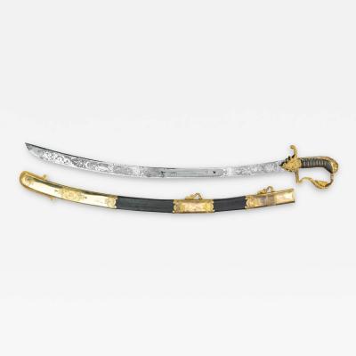 A fine presentation sword given to Lieutenant Charles Peake