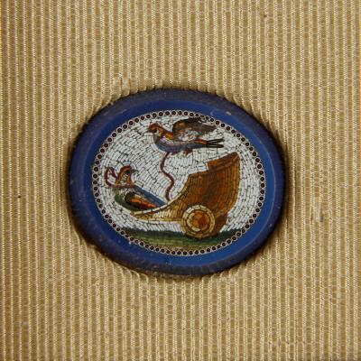 A framed set of eleven micromosaic plaques of Italian monuments