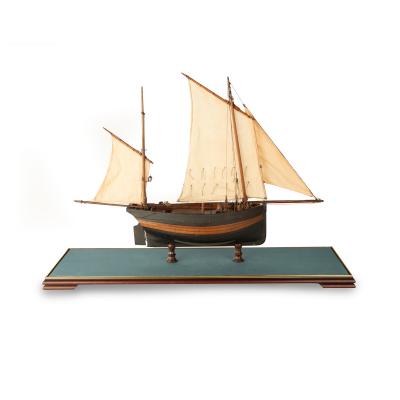 A gaff rigged Hastings lugger circa 1880