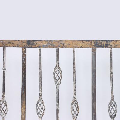 A gilt iron queen size Italian headboard Circa 1950