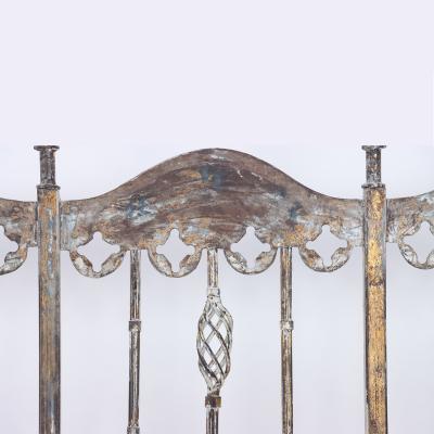 A gilt iron queen size Italian headboard Circa 1950