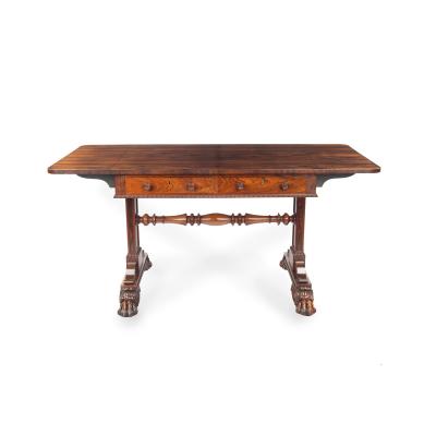 A good matched pair of late Regency sofa tables attributed to Trotter
