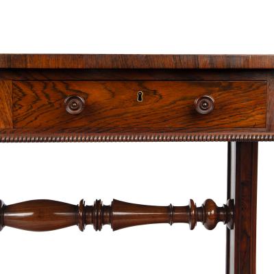 A good matched pair of late Regency sofa tables attributed to Trotter