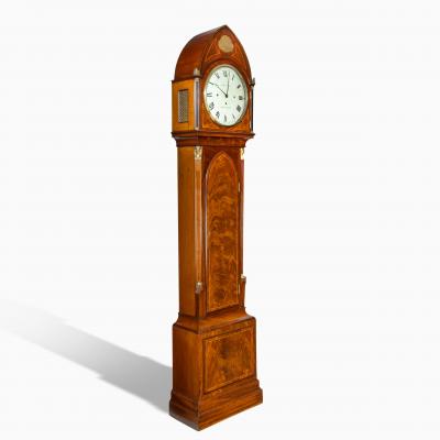 A good quality Regency Egyptian style mahogany longcase clock by John Grant