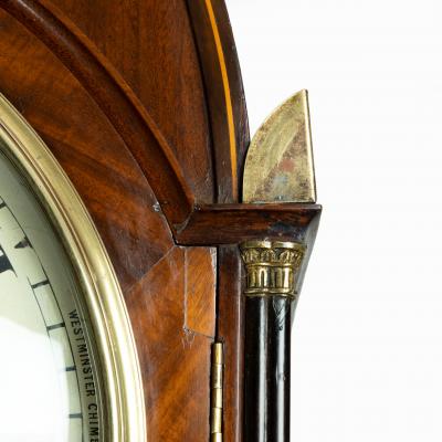 A good quality Regency Egyptian style mahogany longcase clock by John Grant