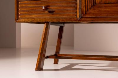 A grissinato sideboard in chestnut wood Italy late 1940s